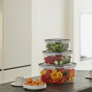 سرویس فریزری 6 پارچه ایزی لاک پلاس مربع