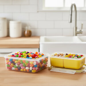 ظرف غذای کودک ایزی‌لاک مستطیل