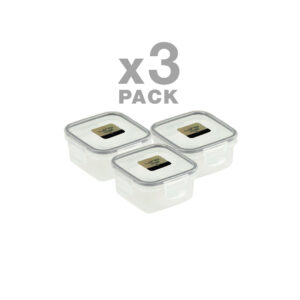 پک سه عددظرف فریزری ایزی لاک مربع یک