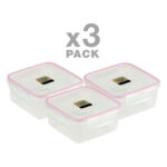 پک سه عدد ظرف فریزری ایزی لاک مربع سه - Image 2