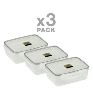 پک سه عدد ظرف فریزری ایزی لاک مستطیل سه