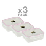 پک سه عدد ظرف فریزری ایزی لاک مستطیل سه - Image 2